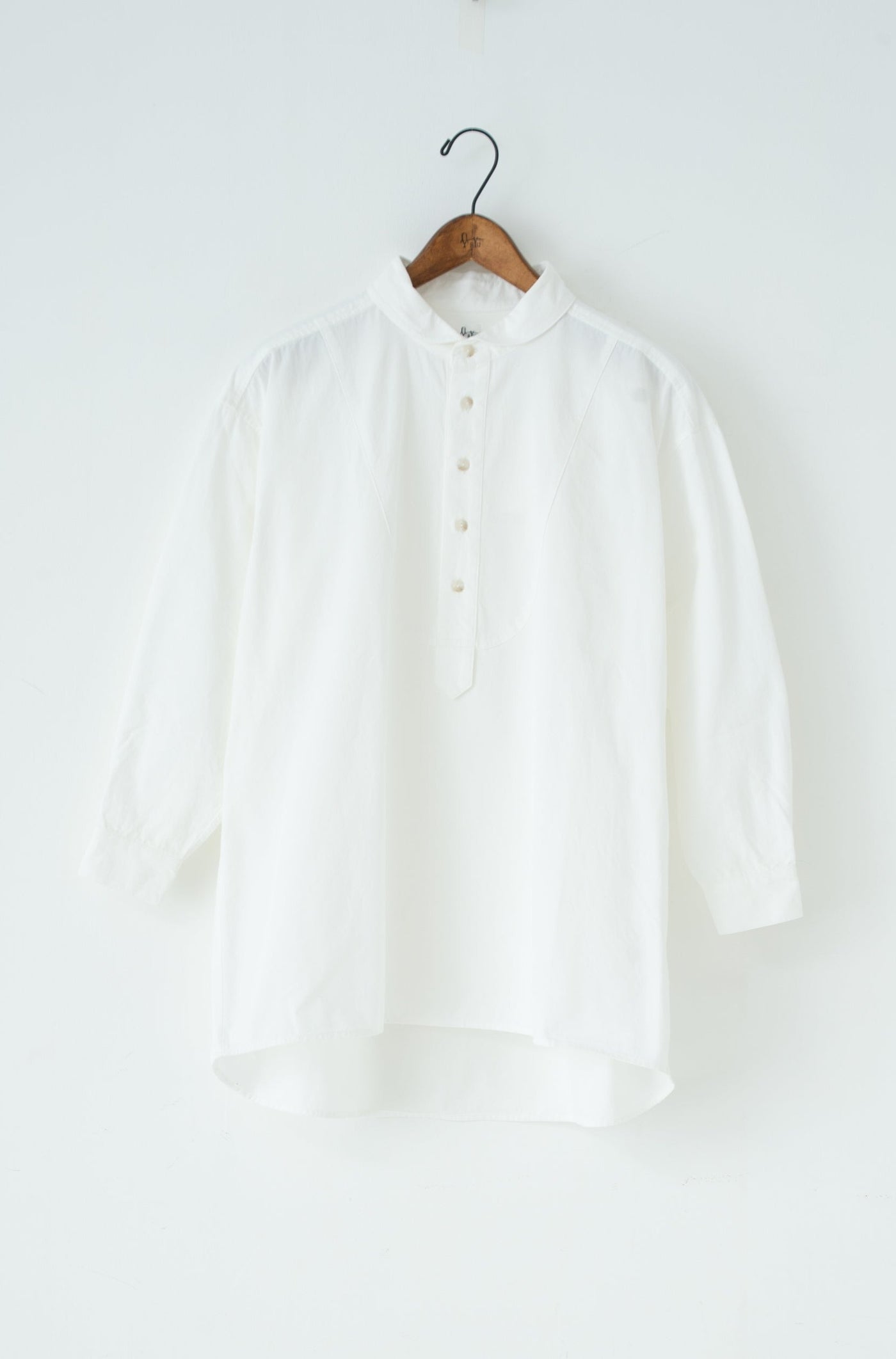 shawl collar over bosom shirt