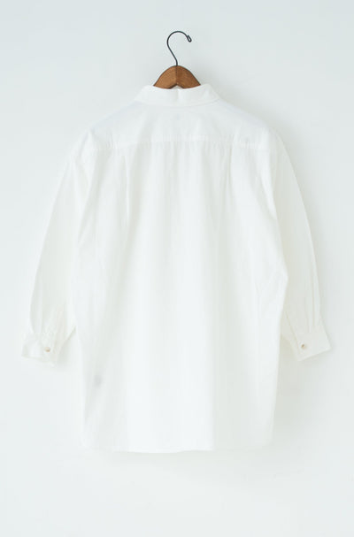 shawl collar over bosom shirt
