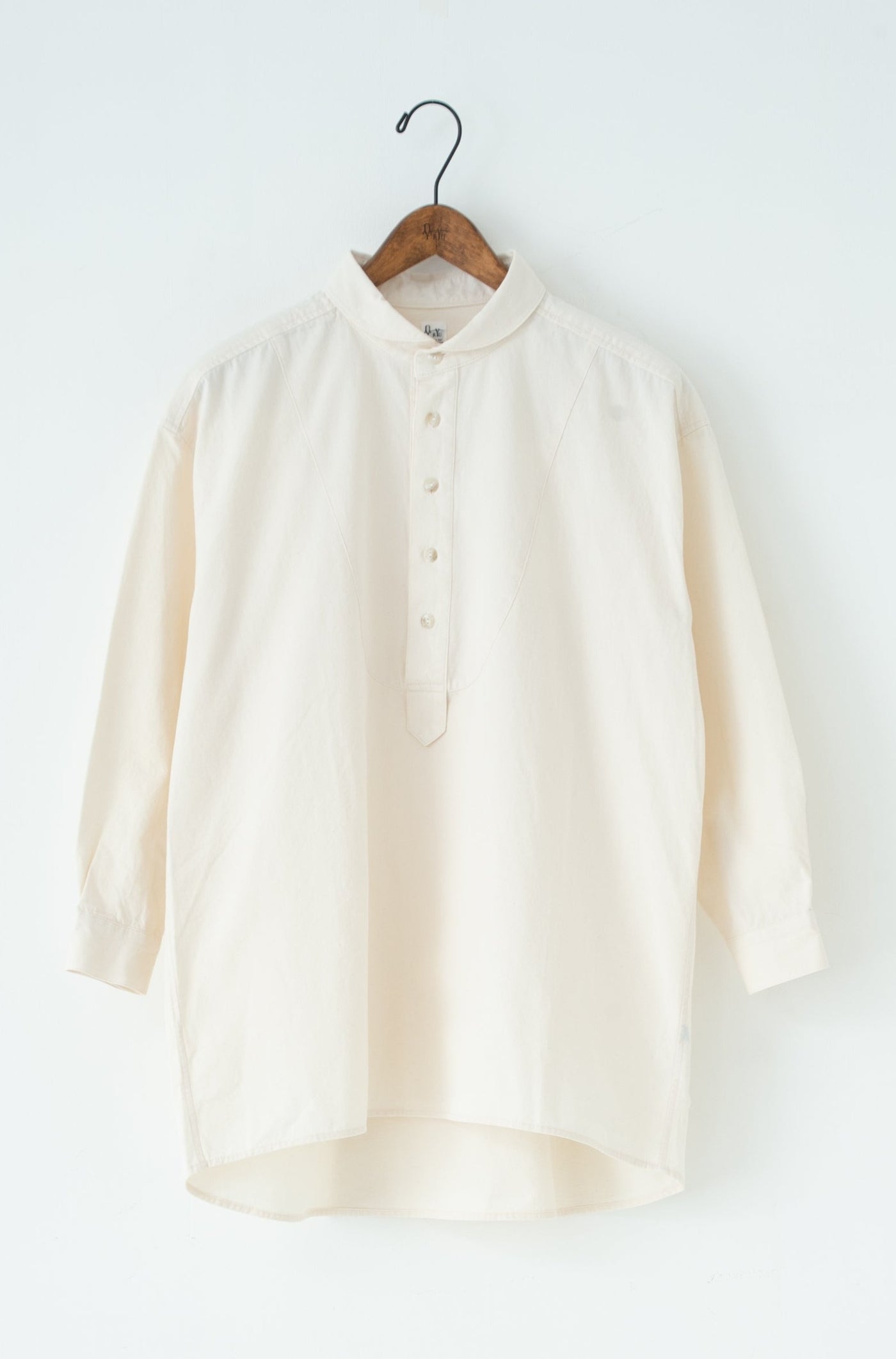 shawl collar over bosom shirt