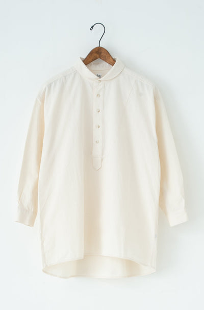 shawl collar over bosom shirt