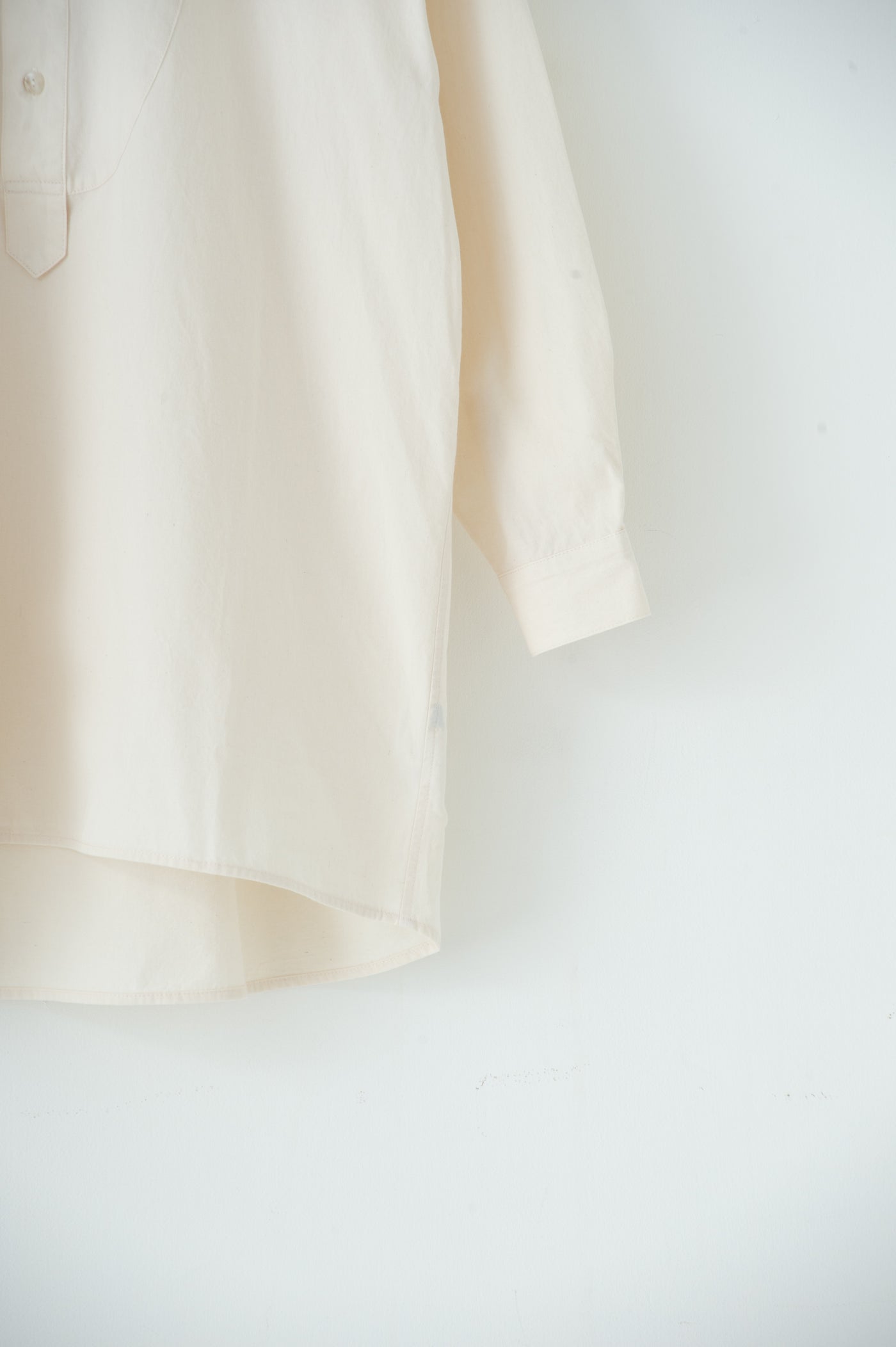 shawl collar over bosom shirt