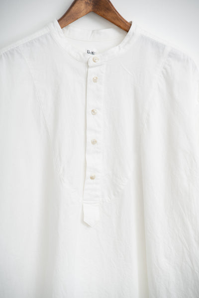 band collar over bosom shirt