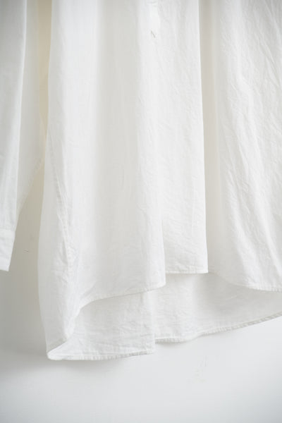 band collar over bosom shirt