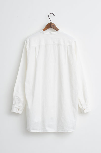 band collar over bosom shirt