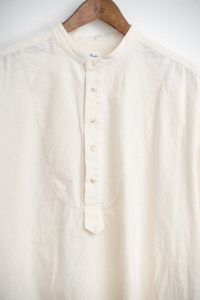 band collar over bosom shirt