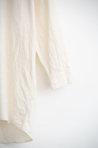 band collar over bosom shirt