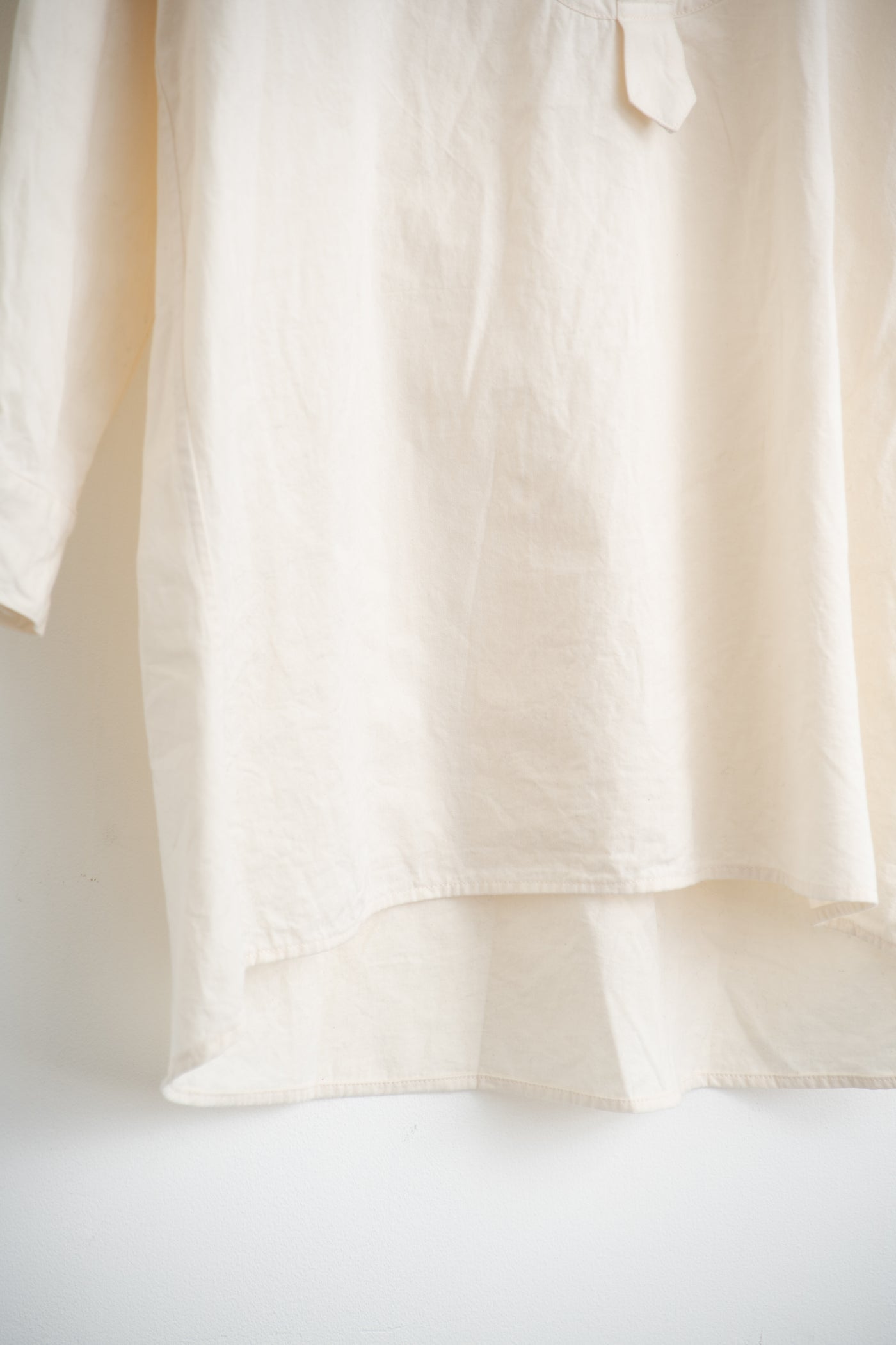 band collar over bosom shirt