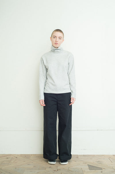 vintage satin wide full-length pants