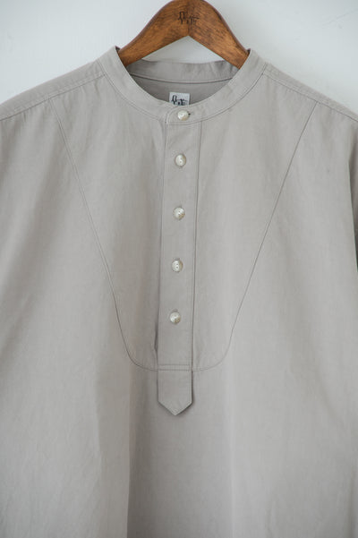 band collar over bosom shirt