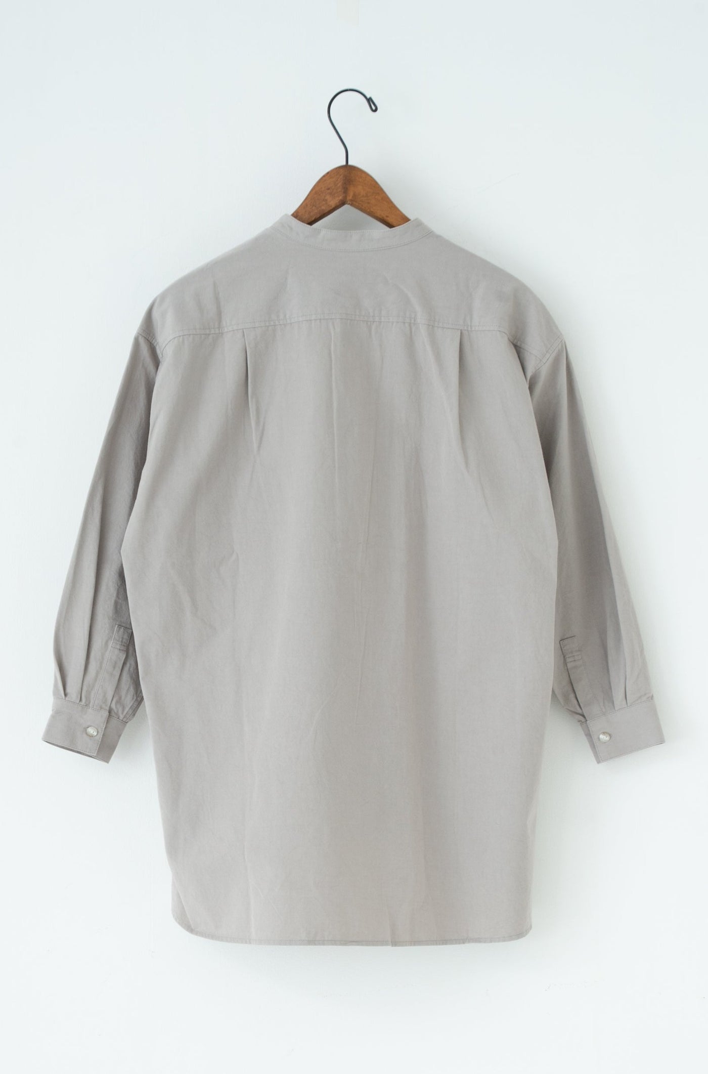 band collar over bosom shirt