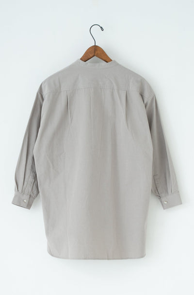band collar over bosom shirt