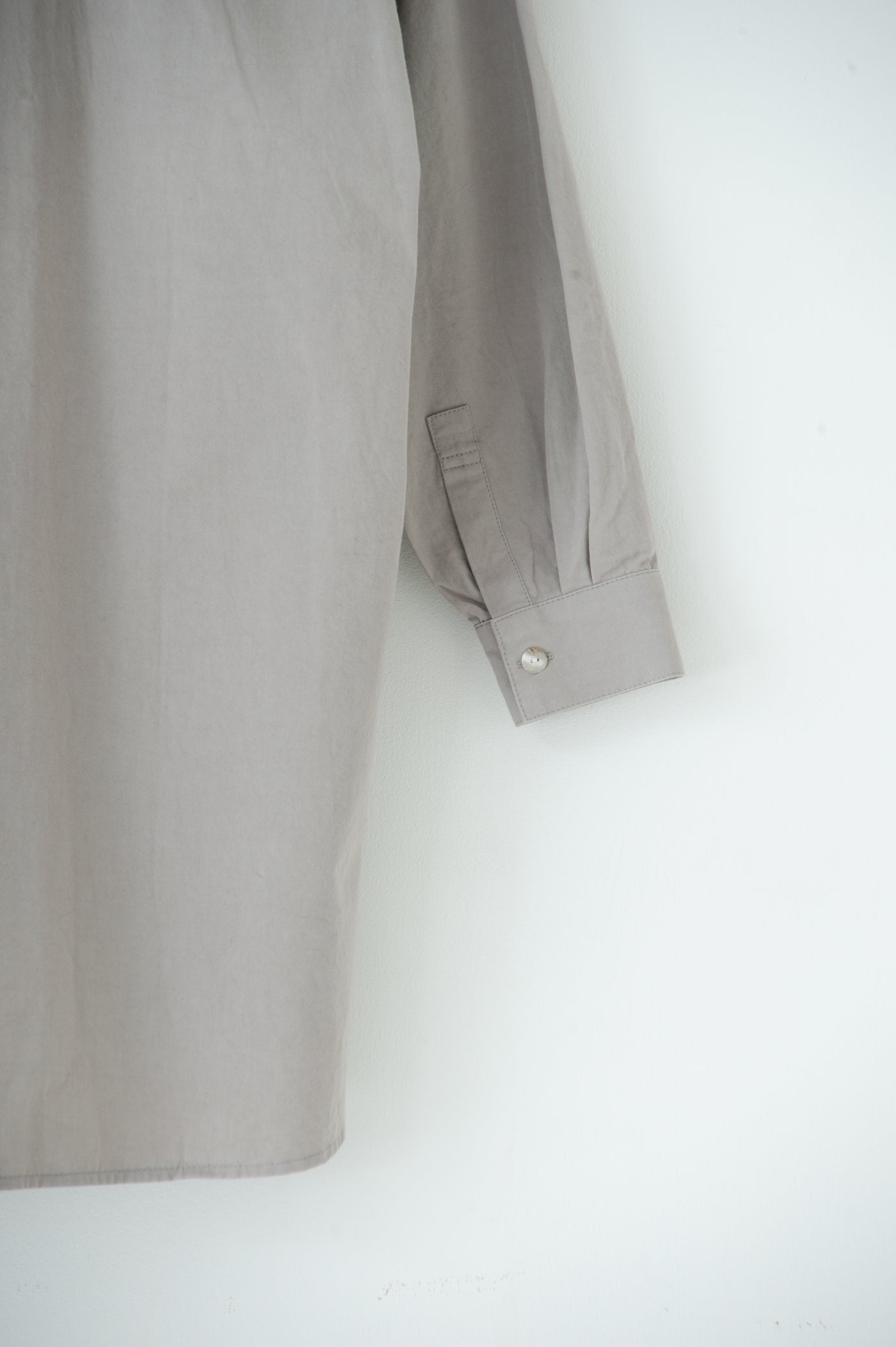 band collar over bosom shirt