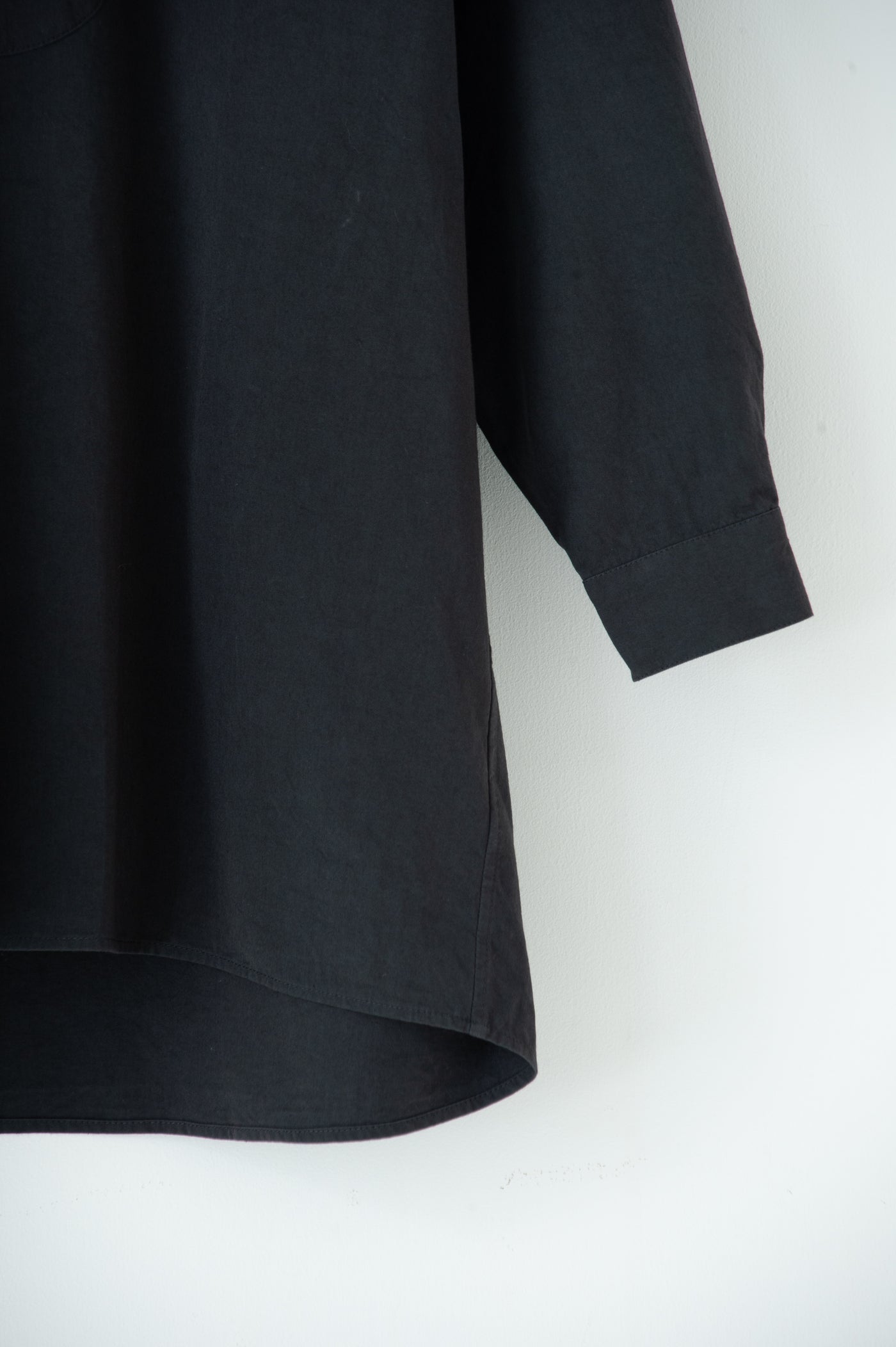 band collar over bosom shirt