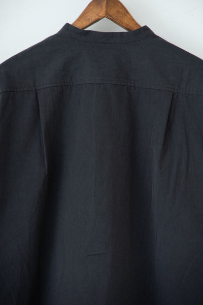 band collar over bosom shirt