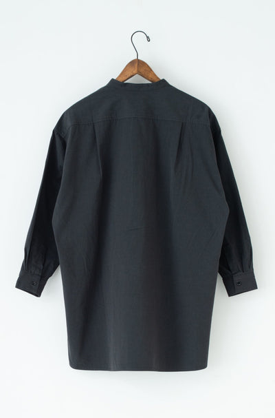 band collar over bosom shirt