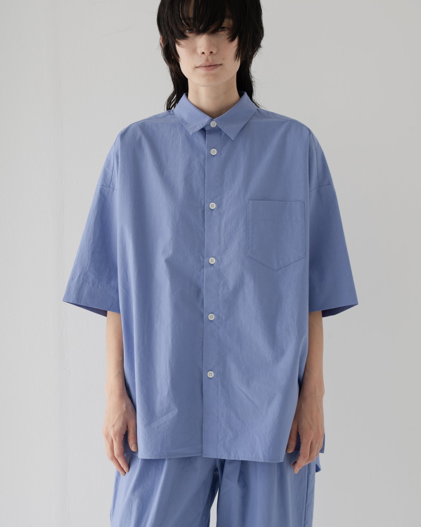 【予約商品】Omi-zarashi half-sleeve over shirt