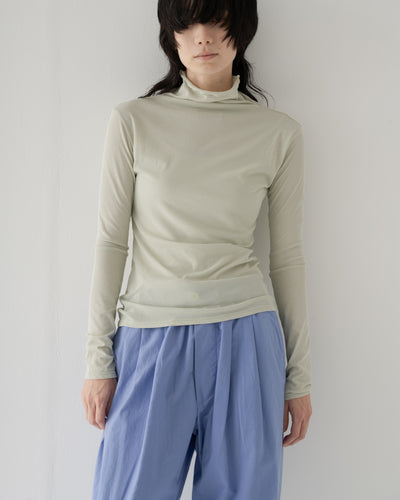 【予約商品】high twist jersey t-neck top