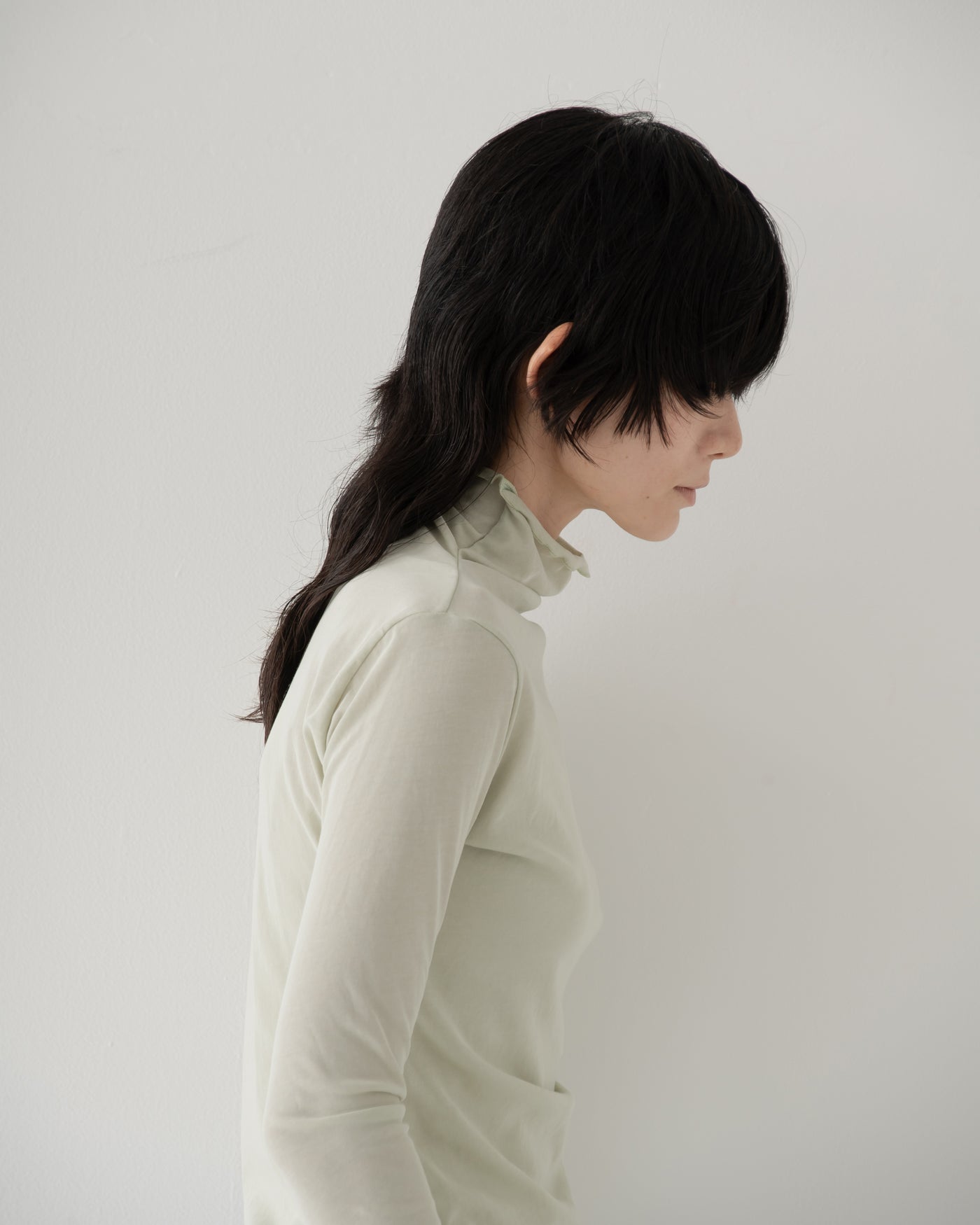 【予約商品】high twist jersey t-neck top