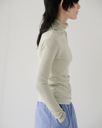 【予約商品】high twist jersey t-neck top