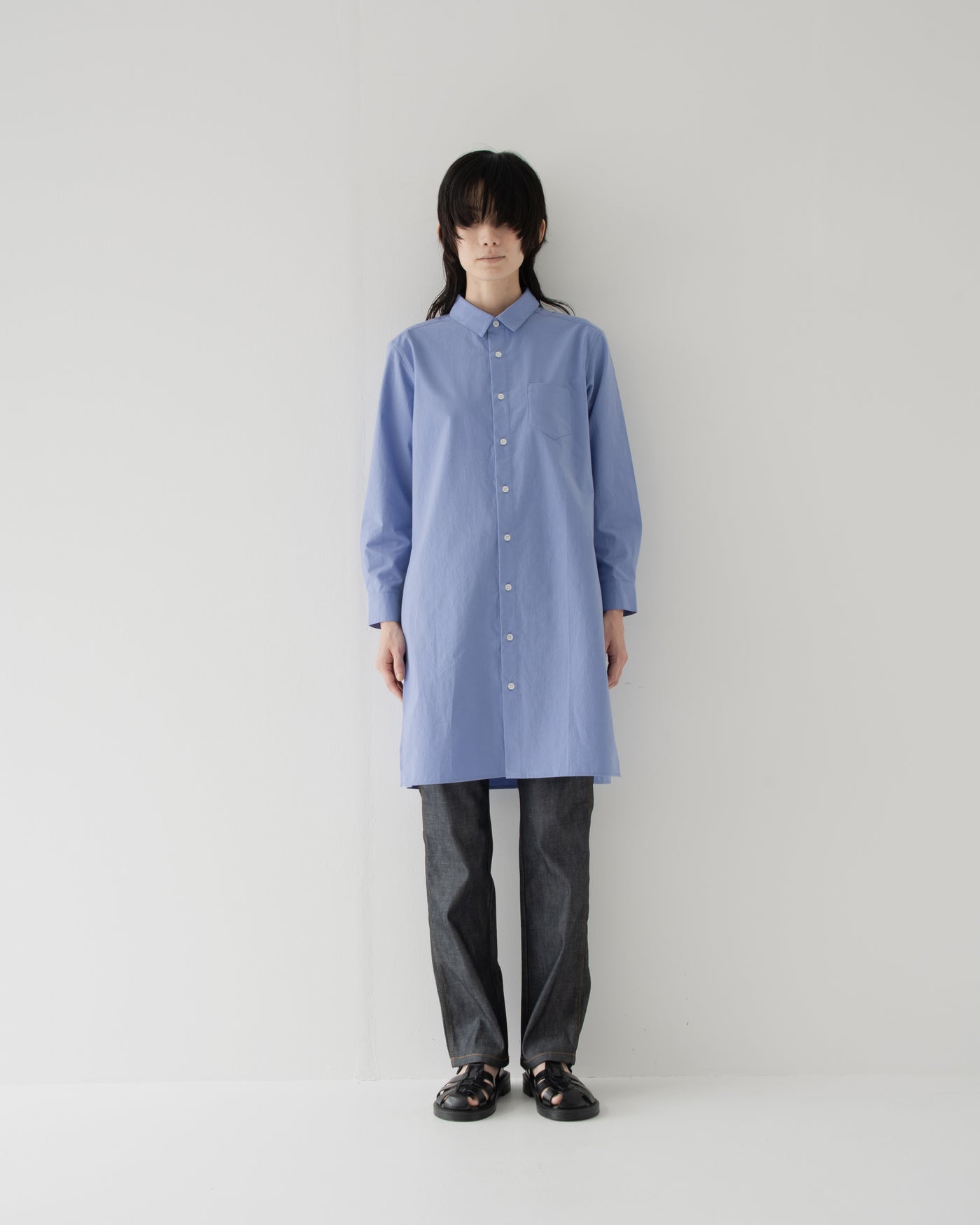 【予約商品】Omi-zarashi long shirt