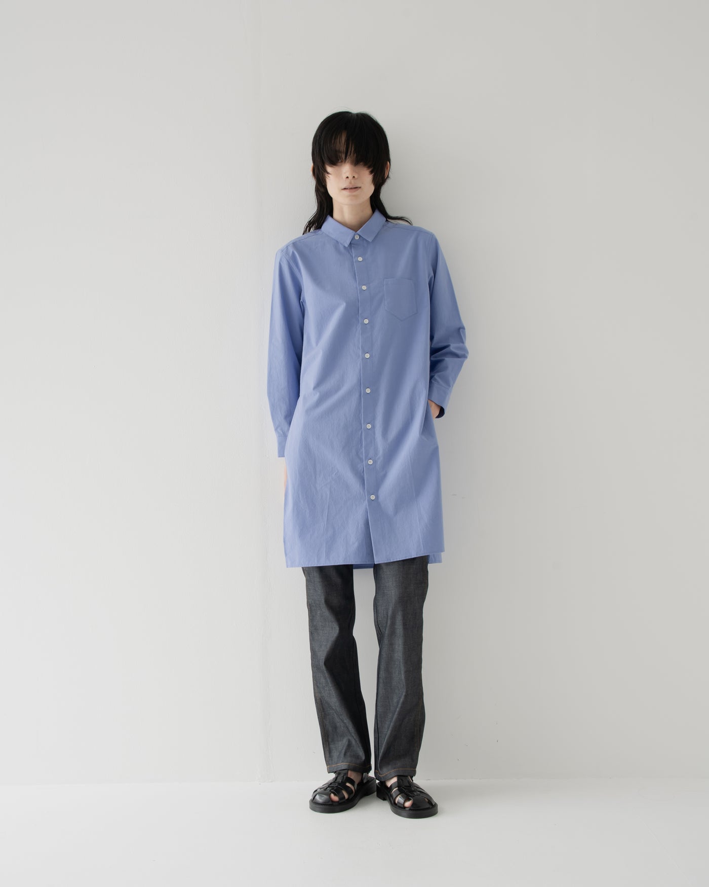 【予約商品】Omi-zarashi long shirt
