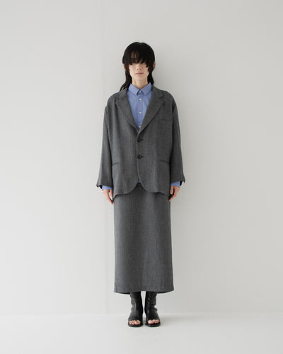 【予約商品】summer wool tuck pencil skirt