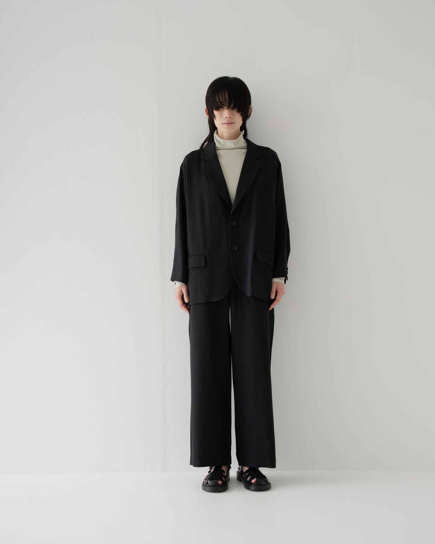 【予約商品】summer wool wide full-length slacks