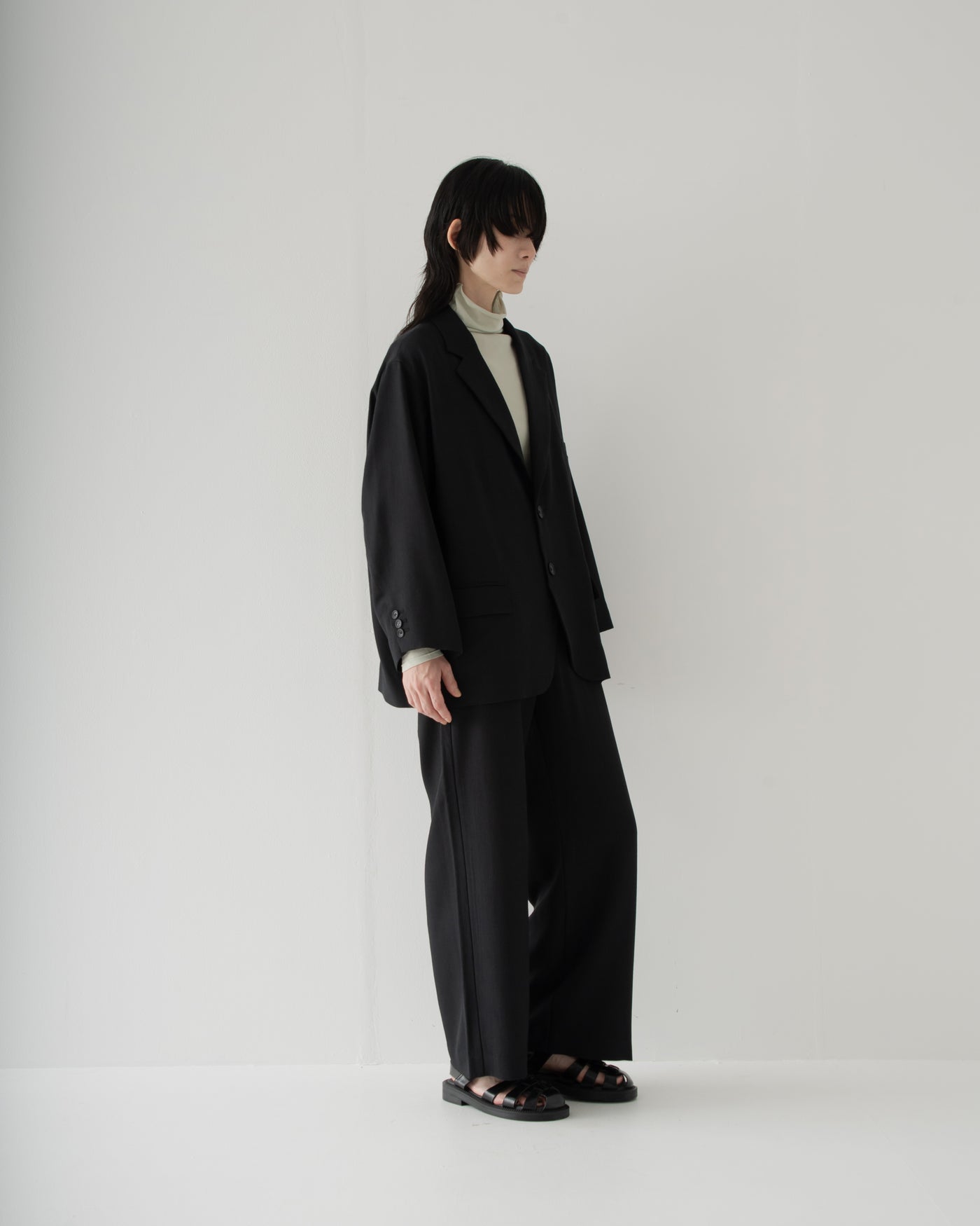 【予約商品】summer wool wide full-length slacks