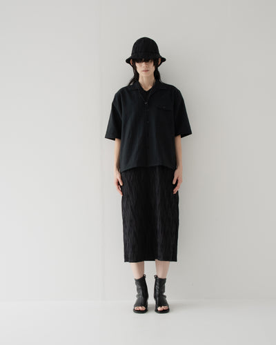 【予約商品】tucked dobby french-sleeve dress