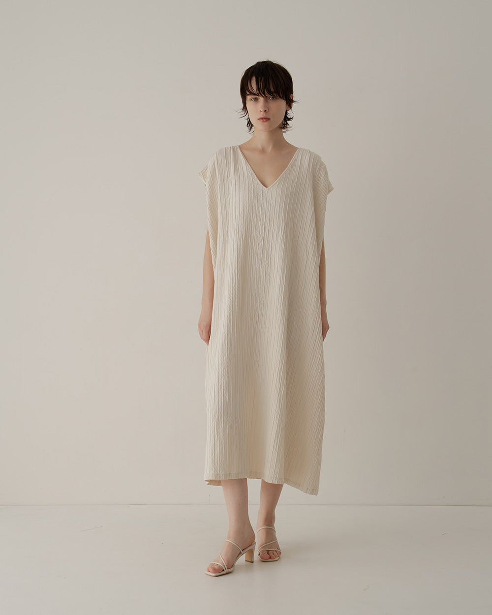 silk cotton sleeve-less dress – RYU