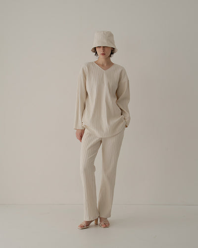 silk cotton flare pants