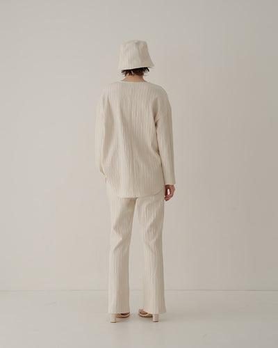 silk cotton flare pants
