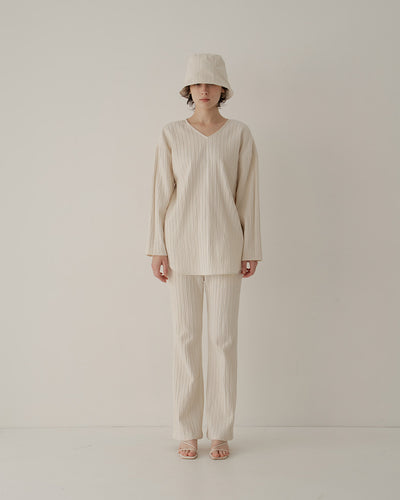 silk cotton flare pants