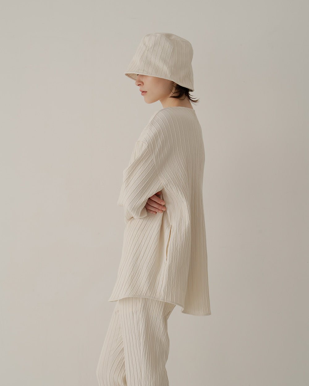 silk cotton cloche hat