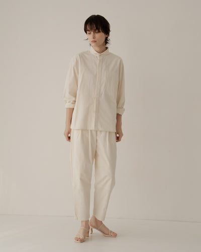 two-tuck wide pants