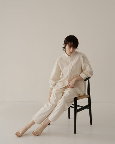 two-tuck wide pants
