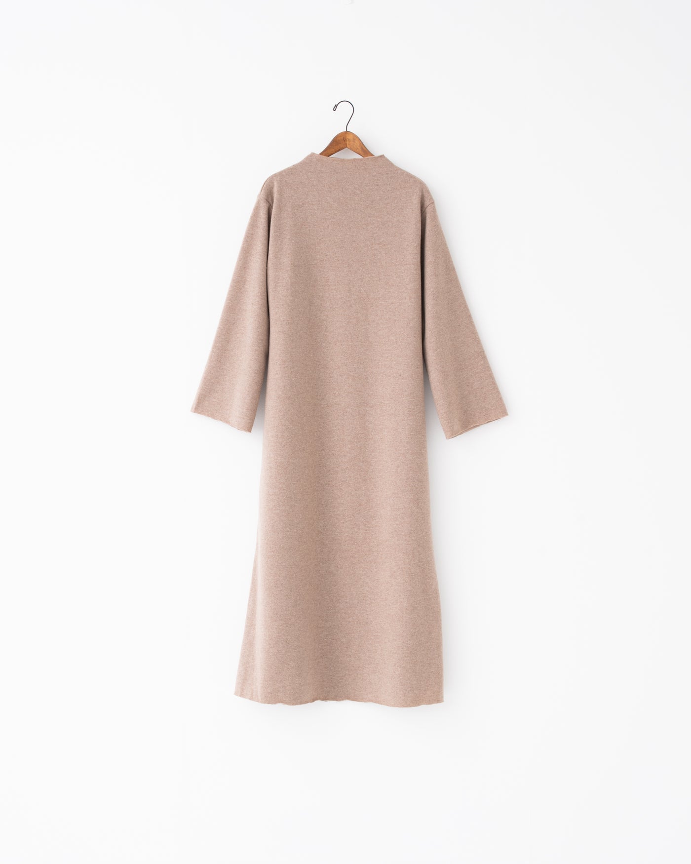soft wool bottle neck dress