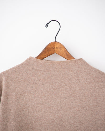 soft wool bottle neck dress