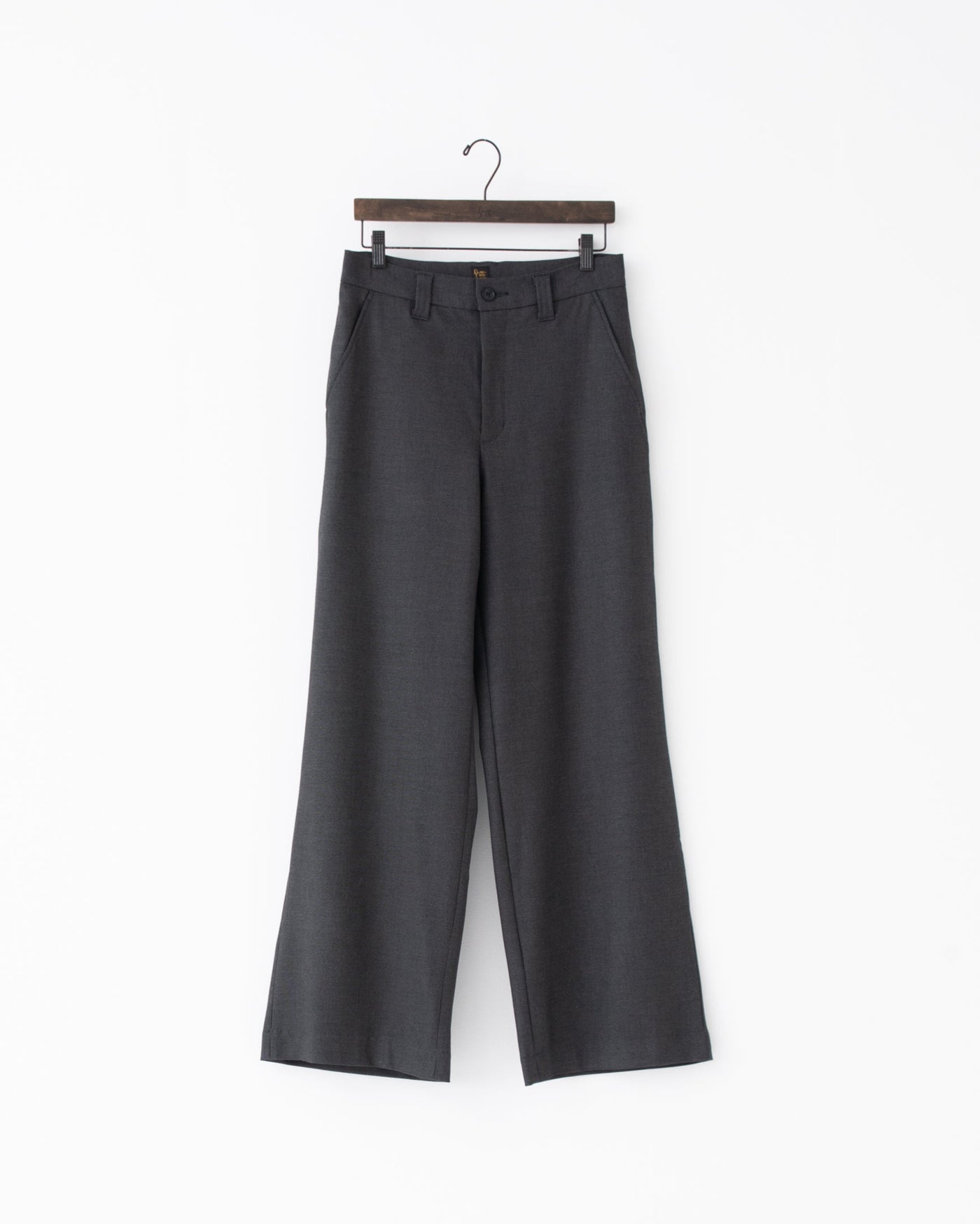 gabardine wide full-length slacks