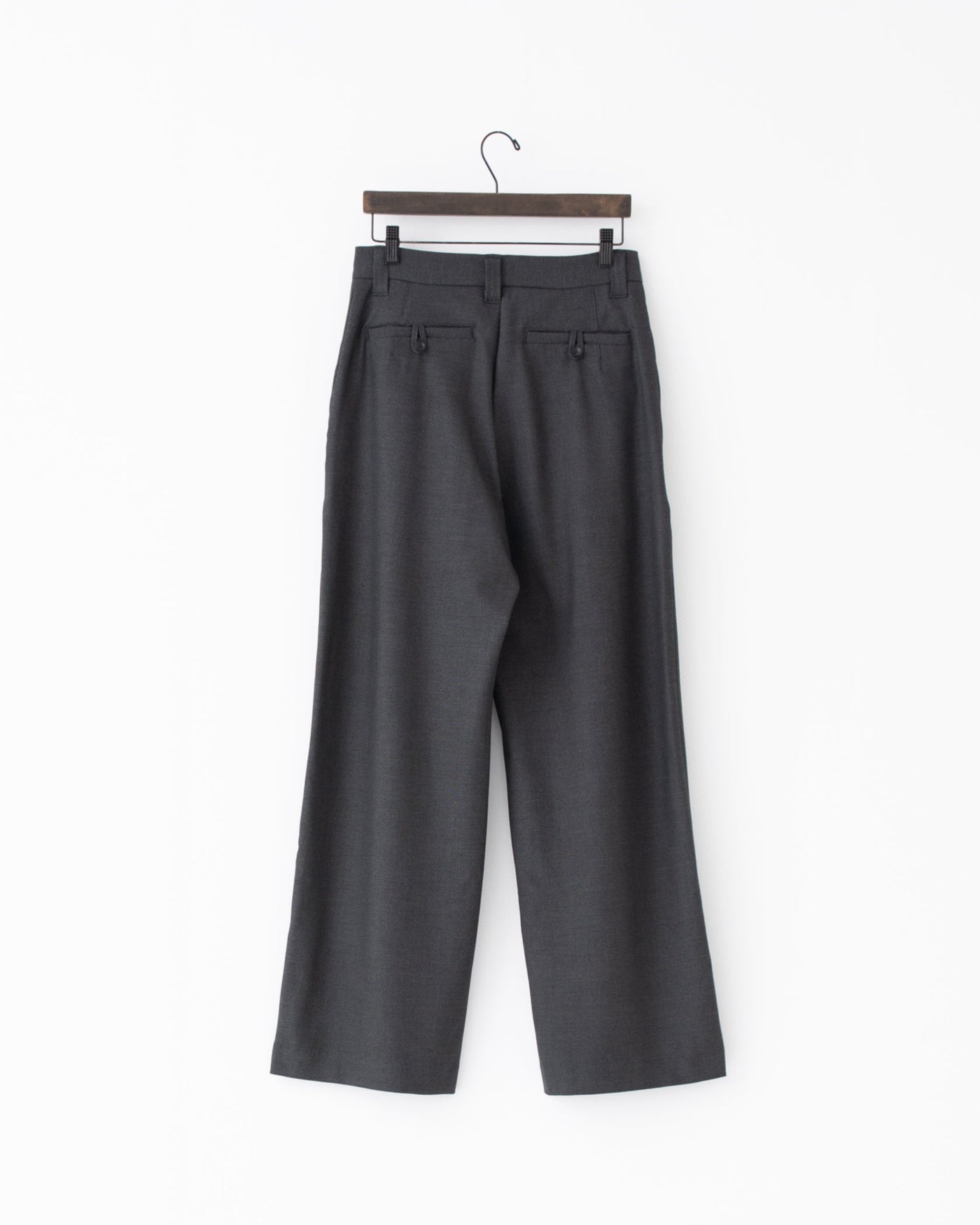 gabardine wide full-length slacks