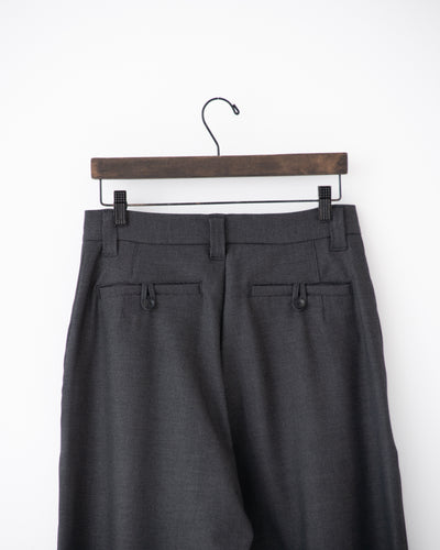 gabardine wide full-length slacks