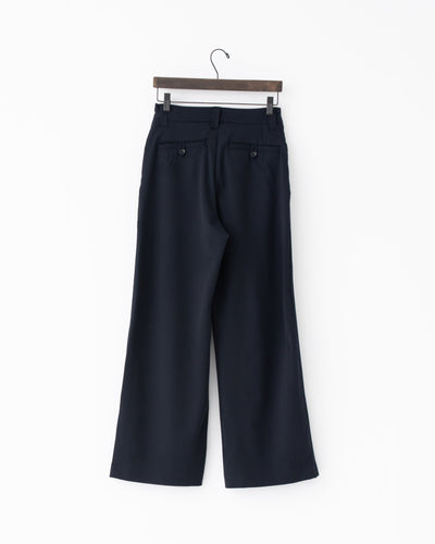 gabardine wide full-length slacks