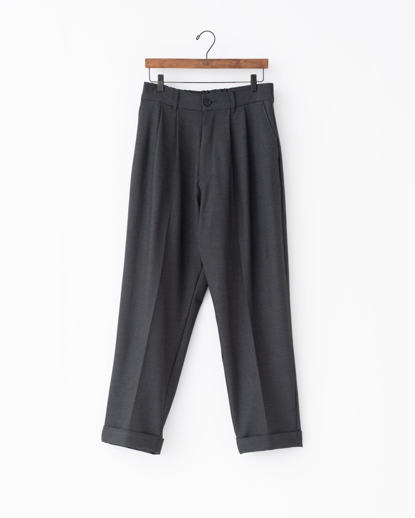 gabardine two-tuck slacks