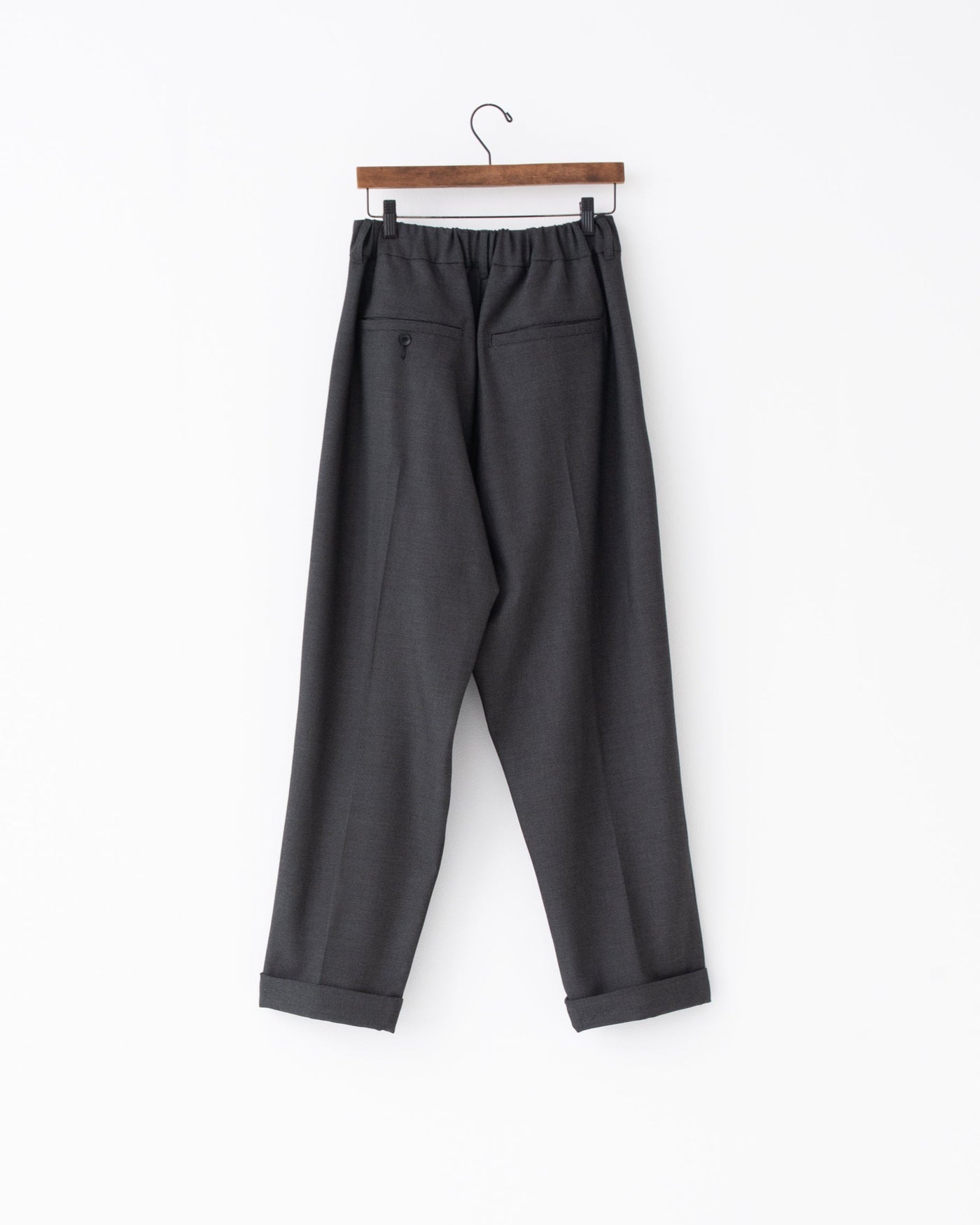 gabardine two-tuck slacks