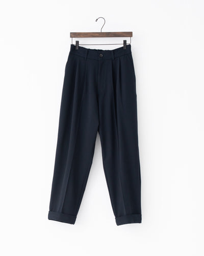 gabardine two-tuck slacks