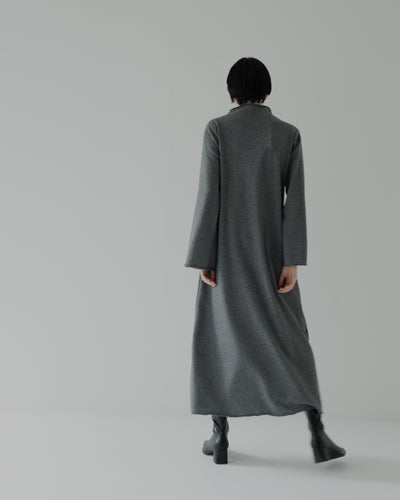 soft wool bottle neck dress