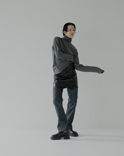 soft wool t-neck knit