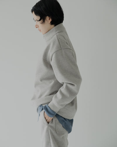 knit melton skipper sweater