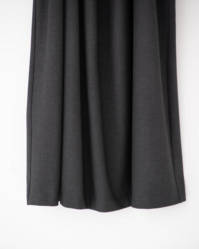 gabardine shoulder tuck dress