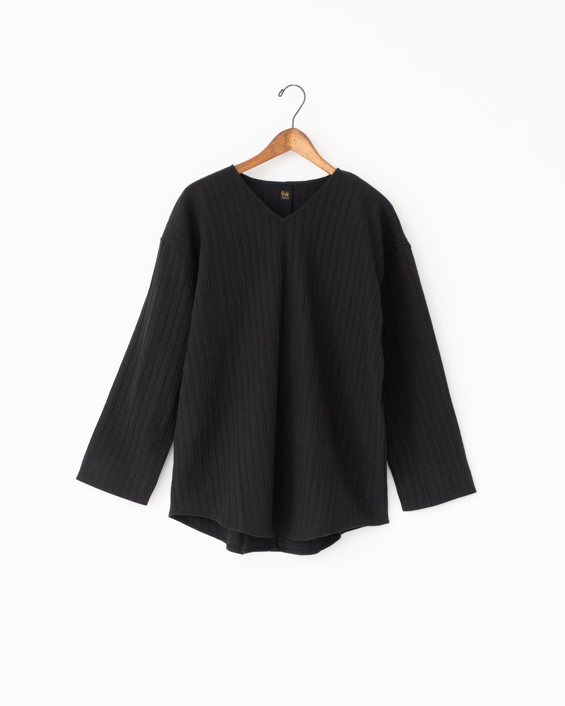 silk cotton v-neck pullover sumi